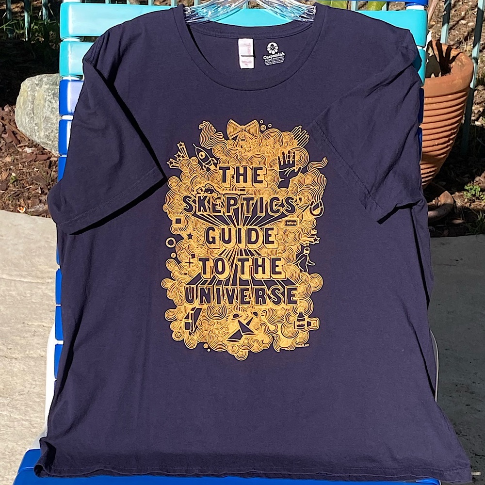 Skeptics Guide to the Universe Tee Navy Short Sleeve